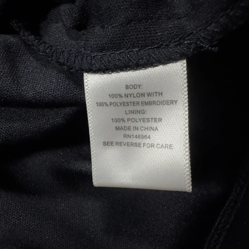 Donna Ricco Floral Embroidered Sheer Overlay Dress Sleeveless‎ Red Black  10 - Picture 5 of 6